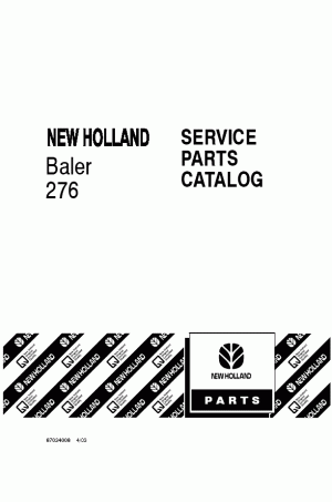New Holland 276 Parts Catalog