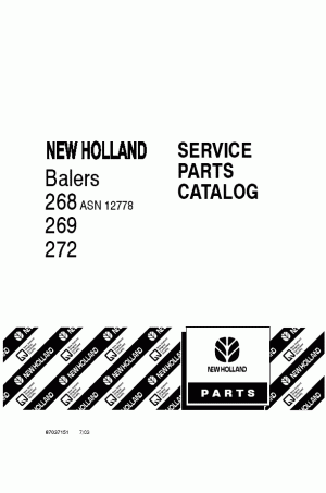 New Holland 268, 269, 272 Parts Catalog