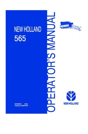 New Holland 565 Operator`s Manual