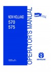 New Holland 570, 575 Operator`s Manual