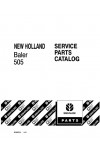 New Holland 505 Parts Catalog
