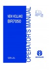 New Holland BR7050 Operator`s Manual