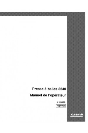 Case IH 8540 Operator`s Manual
