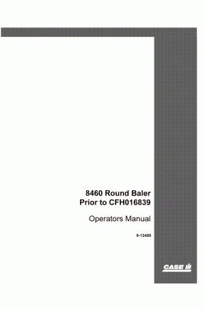 Case IH 8460 Operator`s Manual
