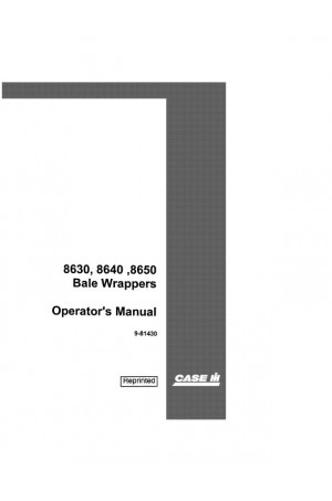 Case IH 8630, 8640, 8650 Operator`s Manual