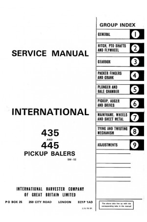 Case IH 435, 445 Service Manual