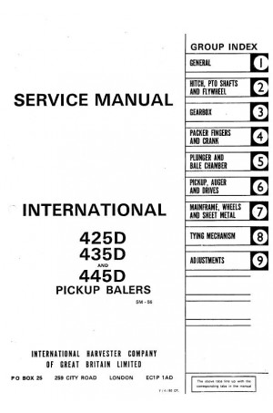 Case IH 435D, 445D Service Manual