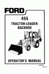 New Holland 455 Operator`s Manual