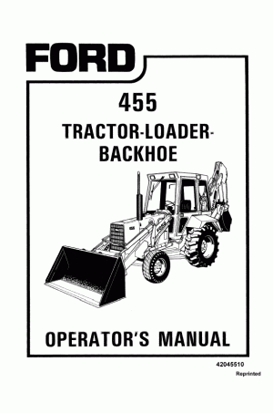 New Holland 455 Operator`s Manual