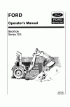 New Holland 723 Operator`s Manual