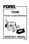 New Holland 755B Operator`s Manual