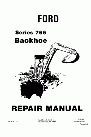 New Holland 765 Service Manual