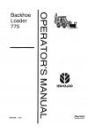New Holland CE 775 Operator`s Manual