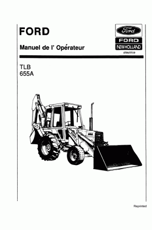New Holland 655A Operator`s Manual
