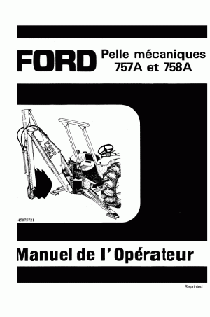 New Holland 757A, 758A Operator`s Manual