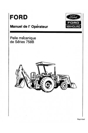 New Holland CE 758B Operator`s Manual