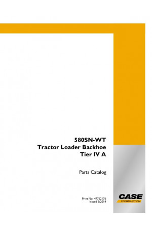 Case 580SN WT Parts Catalog