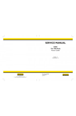 New Holland CE U80C Service Manual
