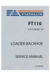 New Holland CE FT110 Service Manual