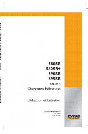 Case 580SR, 580SR+, 590SR, 695SR Operator`s Manual