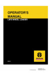 New Holland CE LB75 Operator`s Manual
