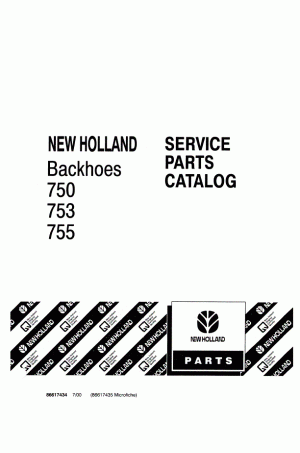 New Holland 750, 753, 755 Parts Catalog
