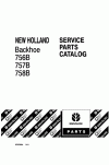 New Holland 757B, 758B Parts Catalog
