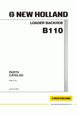 New Holland CE B110 Parts Catalog