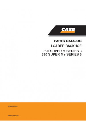 Case 590, 590 Super M Parts Catalog