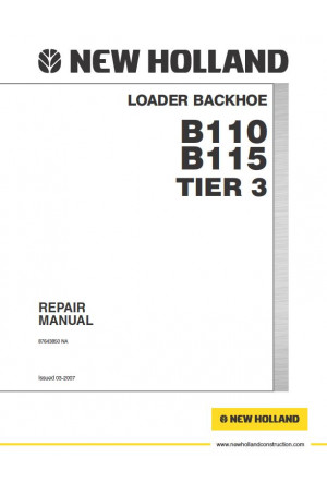 New Holland CE B110, B115 Service Manual