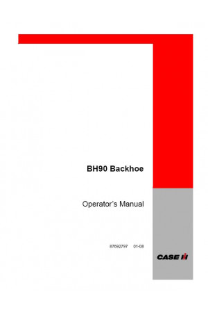 Case IH BH90 Operator`s Manual