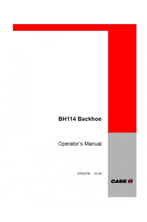 New Holland BH114 Operator`s Manual