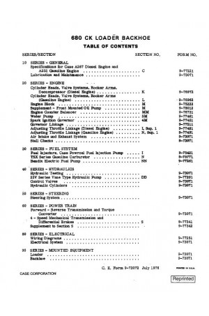 Case 680, 680CK Service Manual