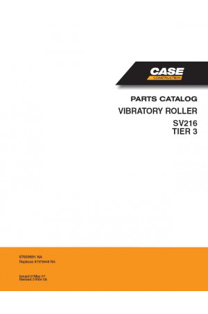 Case SV216 Parts Catalog