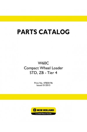 New Holland W60C Parts Catalog