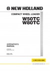 New Holland CE W50TC, W80TC Operator`s Manual