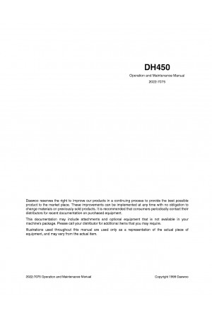 Daewoo Doosan DH450  Operator's Manual