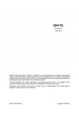 Daewoo Doosan DH170  Service Manual
