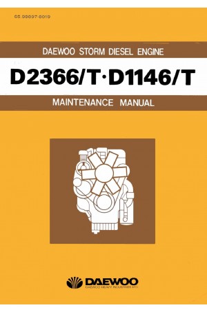 Daewoo Doosan ENGINE - D2366, D2366T, D1146 & D1146T  Service Manual