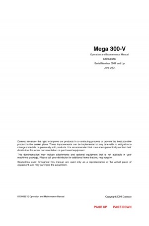 Daewoo Doosan M300-V TIER II  Operator's Manual