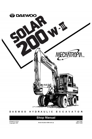 Daewoo Doosan S200W-III  Service Manual