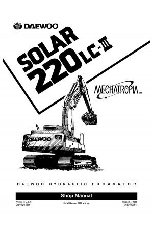 Daewoo Doosan S220LC-III  Service Manual