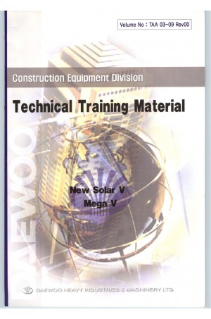 Daewoo Doosan TRAINING MANUAL - SOLAR-V / MEGA-V  Operator's Manual