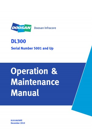 Daewoo Doosan DL300 / HIGH LIFT  Operator's Manual