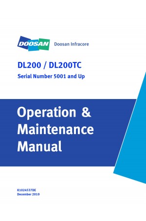 Daewoo Doosan DL200 / TC / QC  Operator's Manual