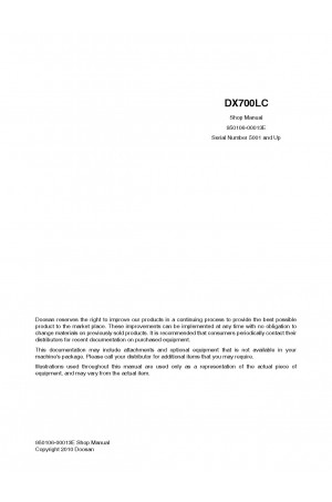 Daewoo Doosan DX700LC  Service Manual