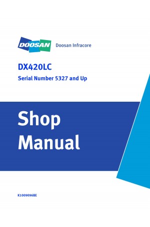 Daewoo Doosan DX420LC NON-ROPS / ROPS - 7 MONITOR  Service Manual