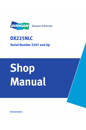 Daewoo Doosan DX225NLC NON-ROPS / ROPS - 7 MONITOR  Service Manual