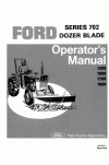 New Holland 1300, 1500, 1700, 702 Operator`s Manual