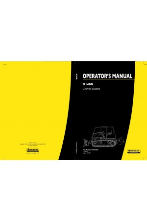 New Holland CE D140B Operator`s Manual